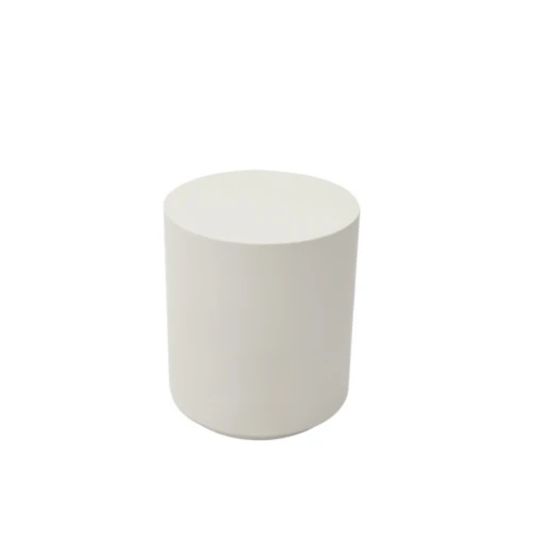 Elementi, Rome Side Table, Large Cream White, Outdoor Concrete