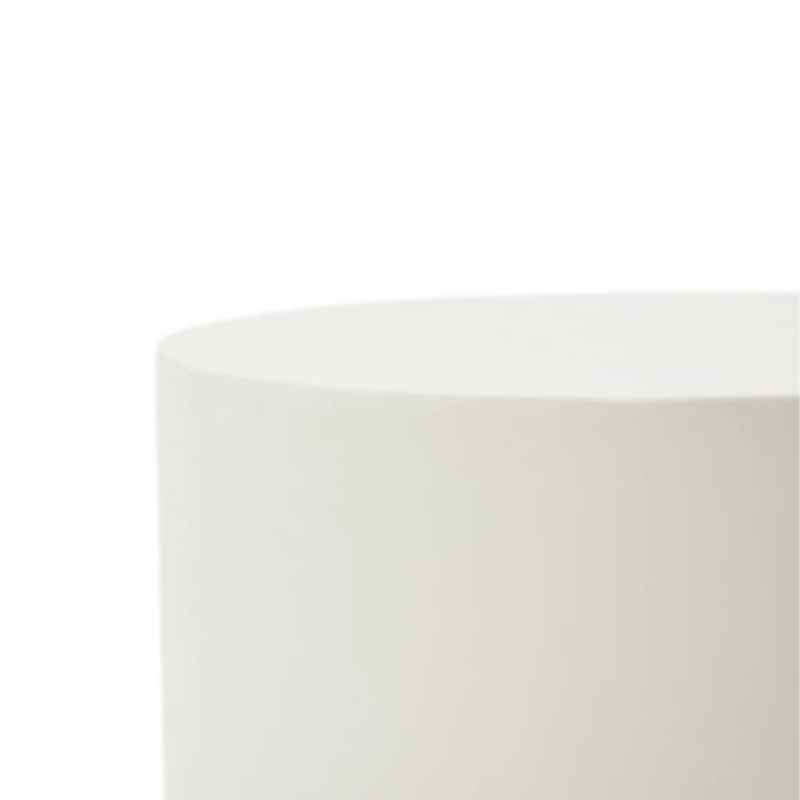 Elementi, Rome Side Table, Large Cream White, Outdoor Concrete