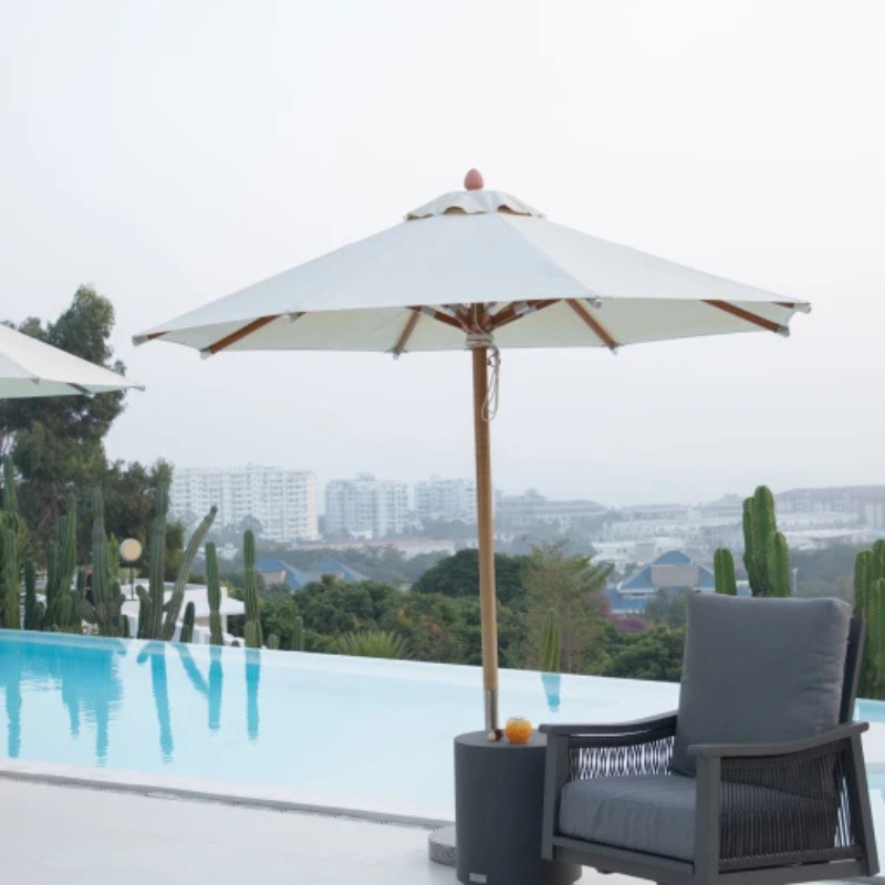 Elementi, Rome Side Table, Large Slate Black, Outdoor Concrete