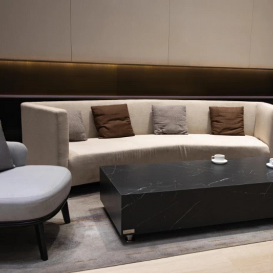 Elementi, Sofia Coffee Table, Rectangle Marble, Porcelain Outdoor