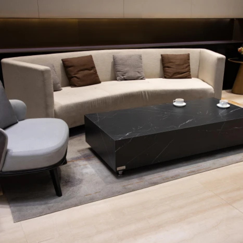 Elementi, Sofia Coffee Table, Rectangle Marble, Porcelain Outdoor