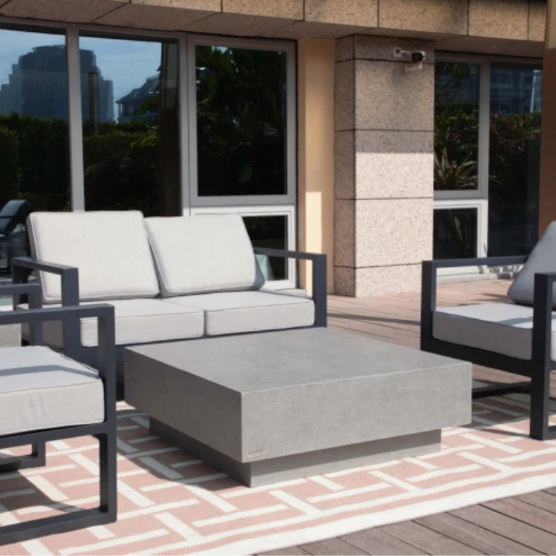 Elementi, Tevere Coffee Table, Space Grey, Outdoor Concrete