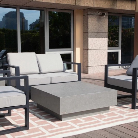Elementi, Tevere Coffee Table, Space Grey, Outdoor Concrete