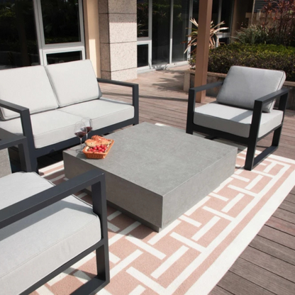 Elementi, Tevere Coffee Table, Space Grey, Outdoor Concrete