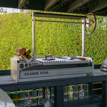 The Asador Nino Grill Only | Handmade Stainless Steel Argentine Grill