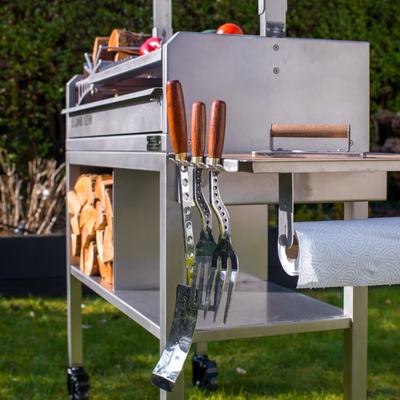 Blazin Base for Asador Nino | Handmade Stainless Steel Grill Stand