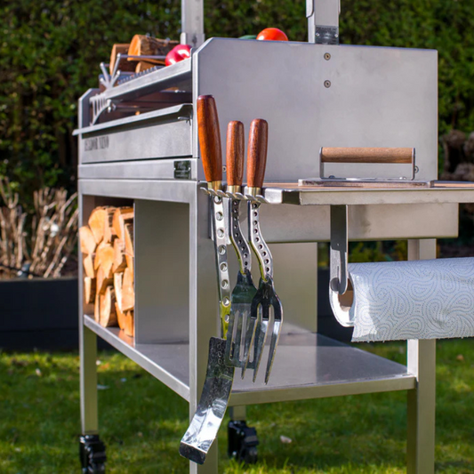 Blazin Base for Asador Nino | Handmade Stainless Steel Grill Stand