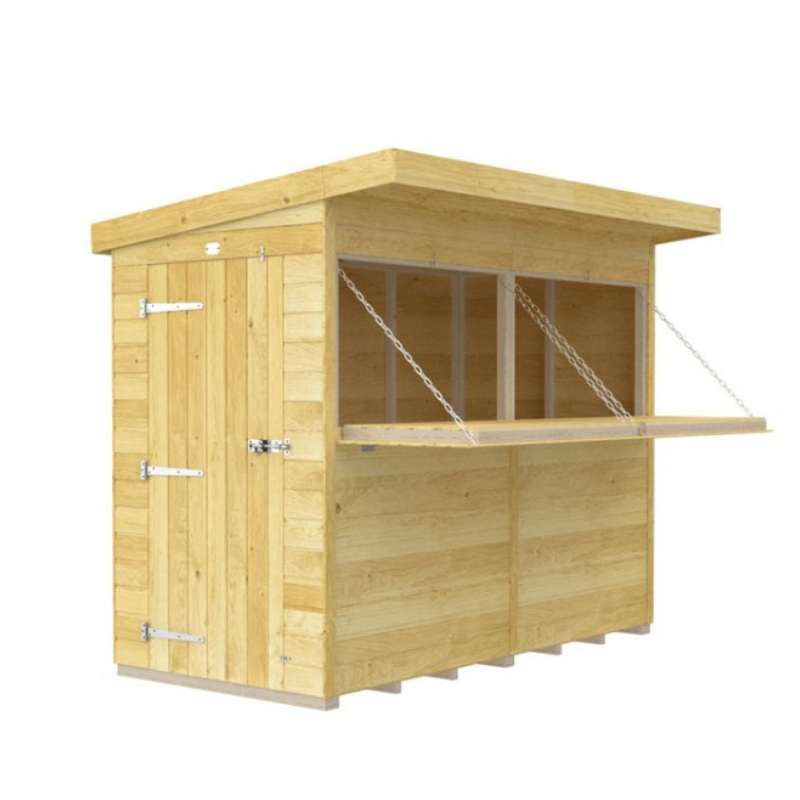 Madagascar 8ft x 4ft Timber Outdoor Bar – Garden Entertaining Hub