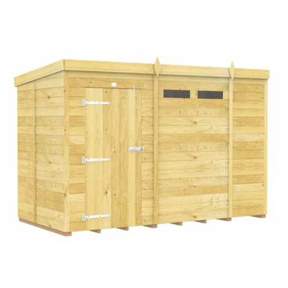 Bond Pent Security Shed, 10ft x 5ft – Durable Tongue & Groove Garden Storage