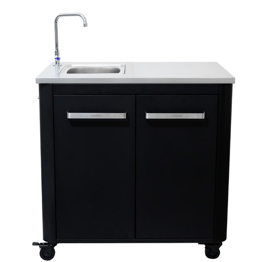 Cozze Outdoor Kitchen 90 w. Sink – Compact Outdoor Unit with Tap
