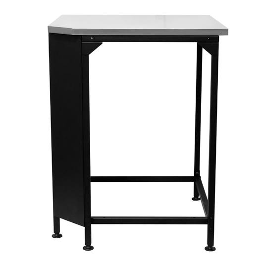 Cozze Corner Table – Modular Outdoor Kitchen Connector with Steel Top
