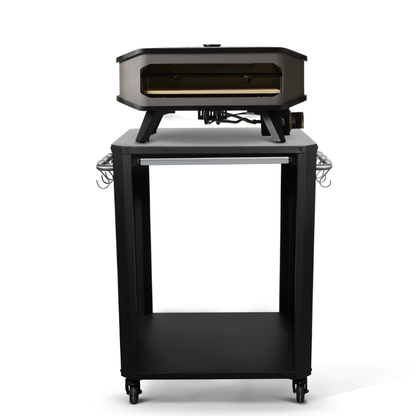 Cozze Outdoor Pizza Oven Table with Pull-Out Shelf & Tool Hooks