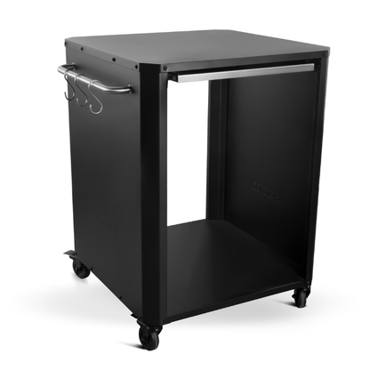 Cozze Outdoor Pizza Oven Table with Pull-Out Shelf & Tool Hooks