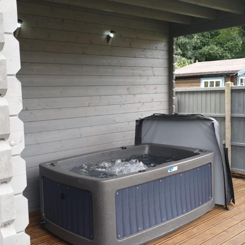 DuoSpa S080 2-Person Hot Tub & Ice Bath | Dark Grey