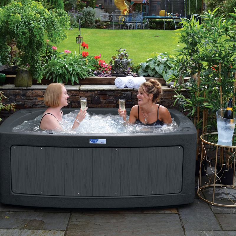 DuoSpa S080 2-Person Hot Tub & Ice Bath | Dark Grey
