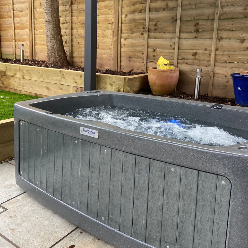 DuoSpa S080 2-Person Hot Tub & Ice Bath | Dark Grey