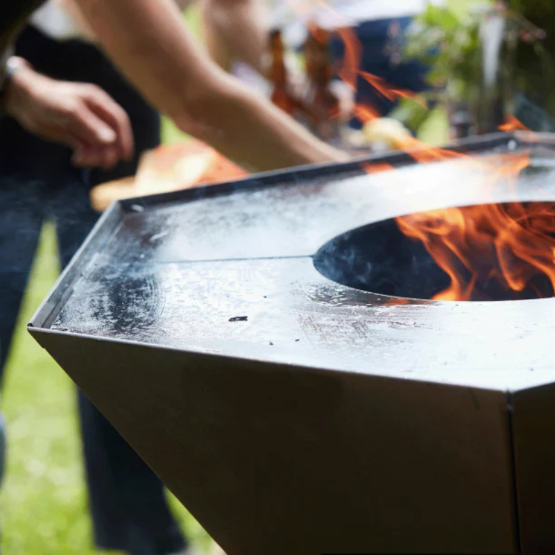 Barbecook Nestor Corten Steel BBQ with Dual Cooking Plates