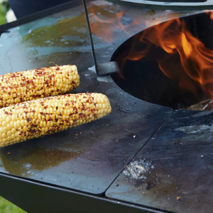 Barbecook Nestor Corten Steel BBQ with Dual Cooking Plates