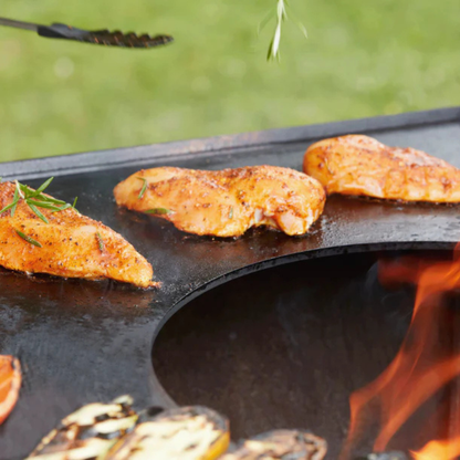 Barbecook Nestor Corten Steel BBQ with Dual Cooking Plates