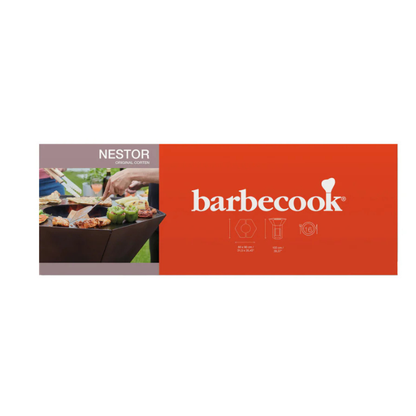 Barbecook Nestor Corten Steel BBQ with Dual Cooking Plates