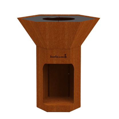 Barbecook Nestor Corten Steel BBQ with Dual Cooking Plates