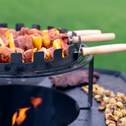 Barbecook Dynamic Centre Skewer Holder – 36cm Carbon Steel