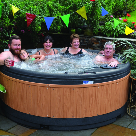 RotoSpa QuatroSpa Hot Tub & Ice Bath | 6-Person Family Garden Spa