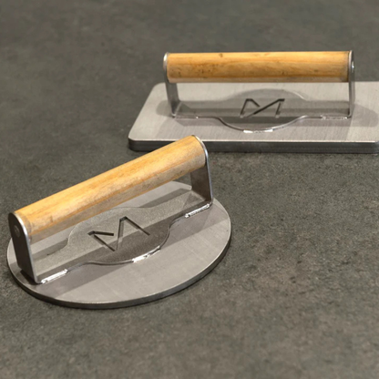 Burger Press by METARTAL | Handmade Stainless Steel Smash Burger Tool