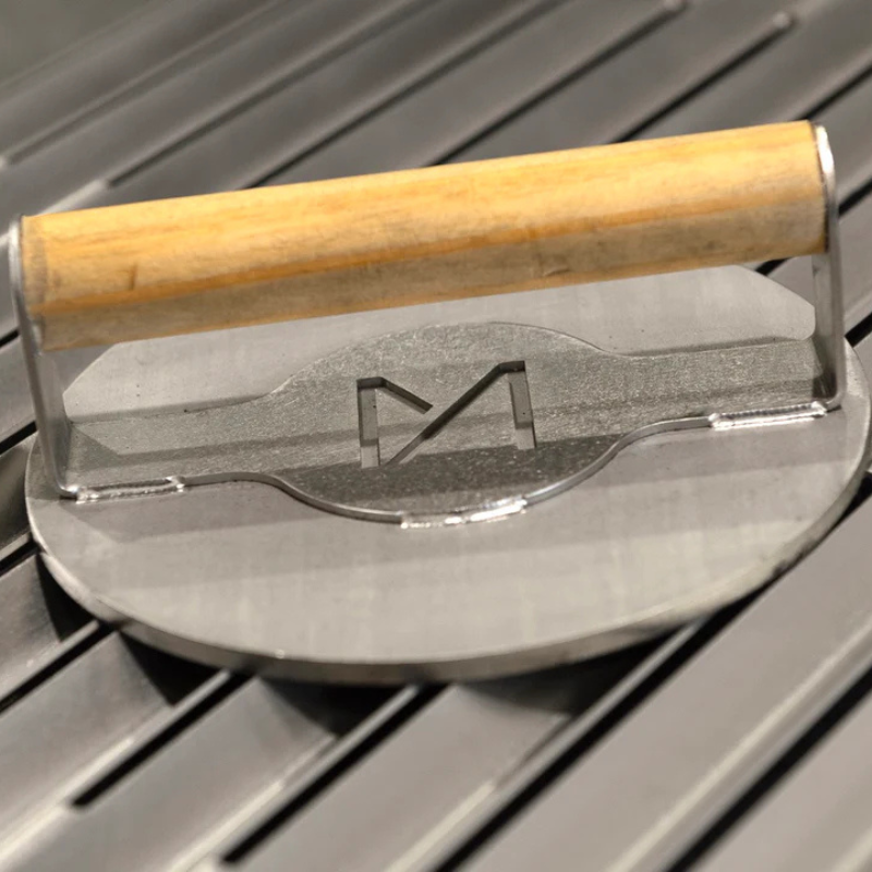 Burger Press by METARTAL | Handmade Stainless Steel Smash Burger Tool