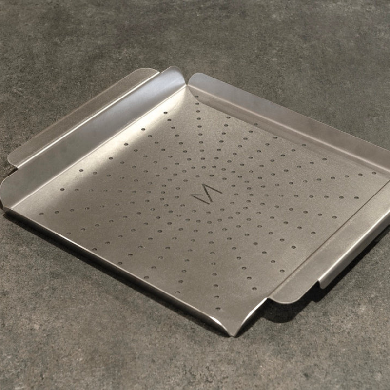 The Sizzle Tray – Asador Accessory | METARTAL Stainless Steel Grill Tray