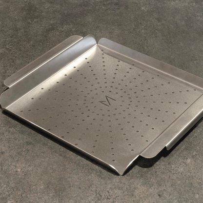 The Sizzle Tray – Asador Accessory | METARTAL Stainless Steel Grill Tray
