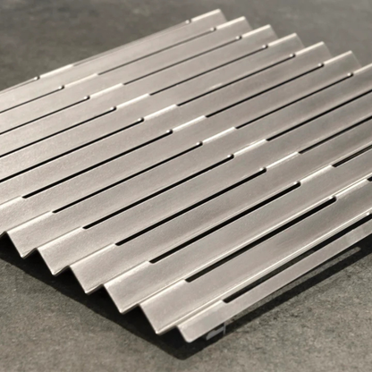 V Groove Grill – Stainless Steel BBQ Cooking Plate | Handmade in Britain by METARTAL