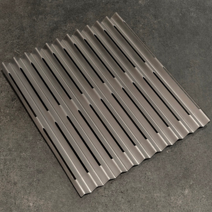 V Groove Grill – Stainless Steel BBQ Cooking Plate | Handmade in Britain by METARTAL