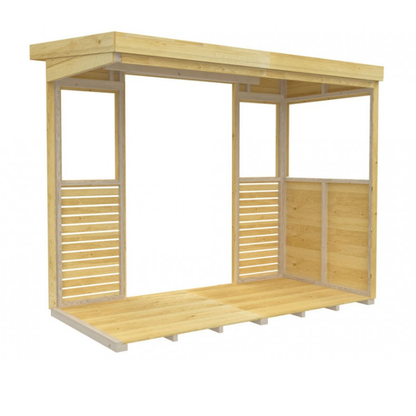 Winston Timber 8ft x 4ft BBQ Shelter for Garden Cooking and Outdoor Dining