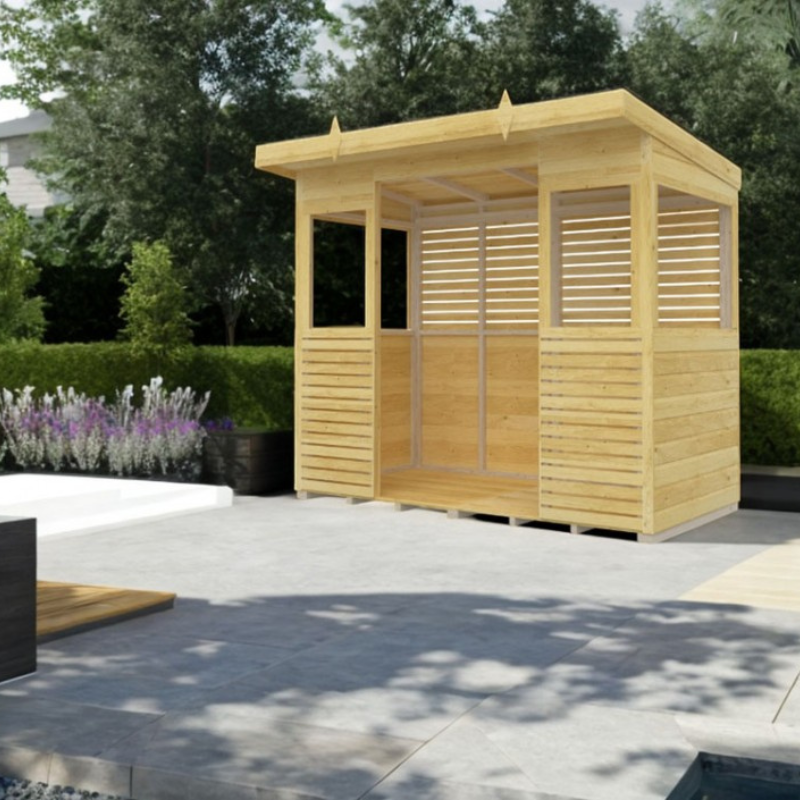 Winston Timber 8ft x 4ft BBQ Shelter for Garden Cooking and Outdoor Dining