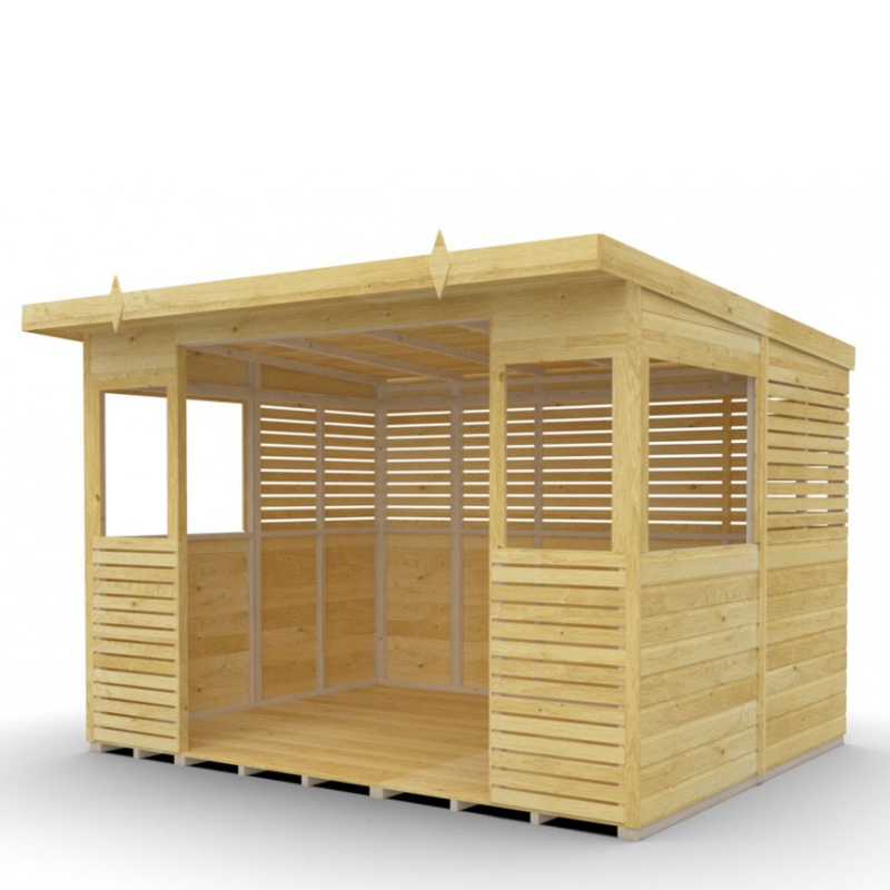 Winston Timber 10ft x 8ft BBQ Shelter for Garden Cooking and Outdoor Dining