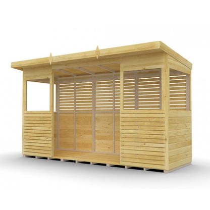 Winston Timber 12ft x 4ft BBQ Shelter for Garden Cooking and Outdoor Dining