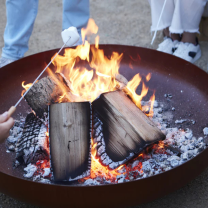 Barbecook Jack Corten Steel Fire Bowl - 100cm Large Outdoor Fire Pit for Garden & Patio