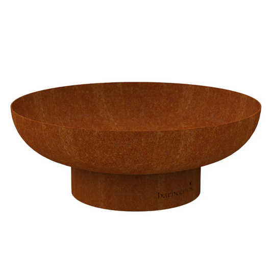Barbecook Jack Corten Steel Fire Bowl - 100cm Large Outdoor Fire Pit for Garden & Patio