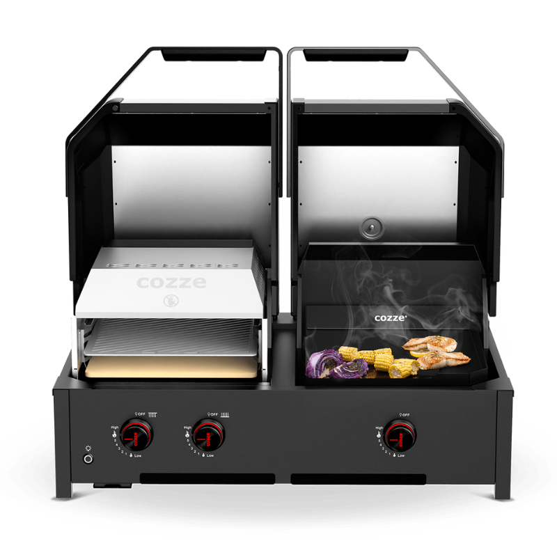 Cozze® Quattro 900 Gas Grill 4 in 1 Cooking Station 90 cm