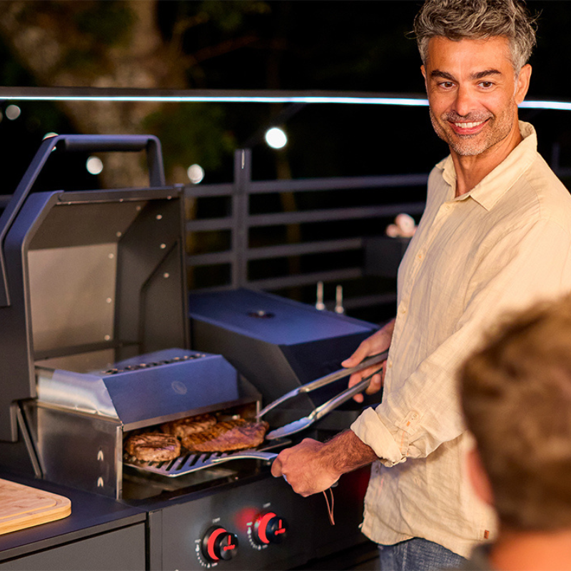 Cozze® Quattro 900 Gas Grill 4 in 1 Cooking Station 90 cm