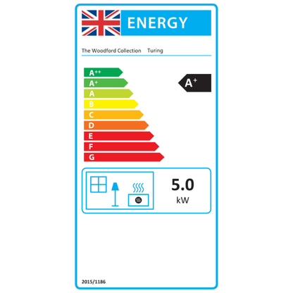 Woodford Turing 5 Multifuel Stove 5kW DEFRA Ecodesign