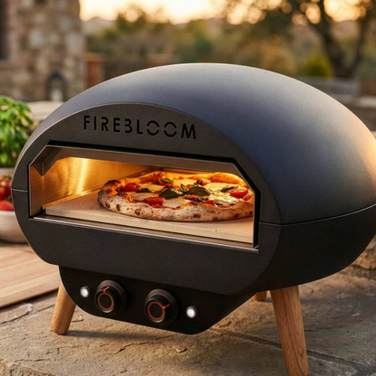 Compact Electric Pizza Oven 400°C Tabletop Stone Baked Cooking