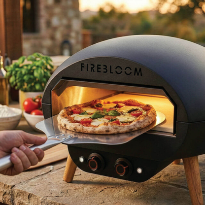 Compact Electric Pizza Oven 400°C Tabletop Stone Baked Cooking