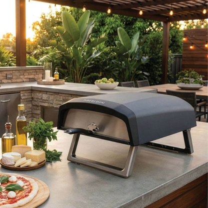 Firebloom Electric Pizza Oven with Stone Base Fast 400°C Cooking