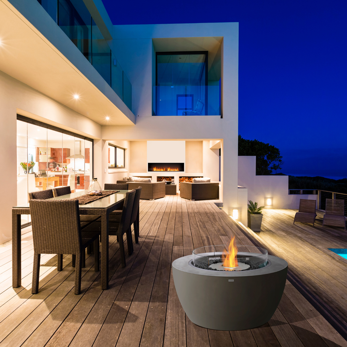 Pod 40 Fire Pit Table by EcoSmart Fire | Bioethanol & Gas Options