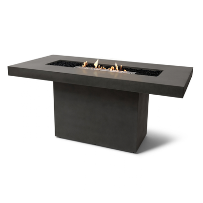 EcoSmart Gin 90 Bar Fire Pit Table with Smokeless Flame | Bioethanol Flame & Gas Burner Options