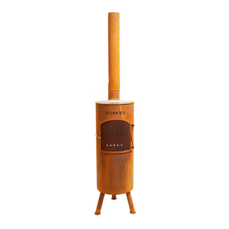 Bonfeu, Bongiano LP, Outdoor Fireplace, Rust