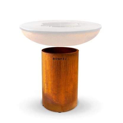 BonFeu, BonBiza XL, Fire Bowl & BBQ Plancha, Rusty Brown
