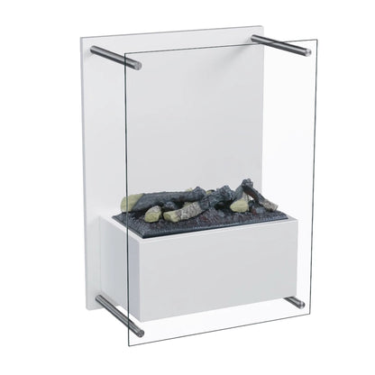 Yosemite Wall-Mounted Water Vapour Fireplace – White | ScandiFlames